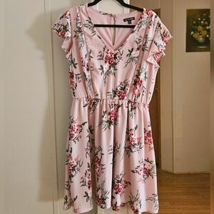 As U Wish Floral Mini Dress